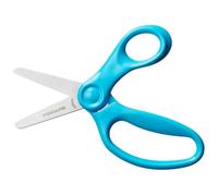 Fiskars Tijeras infantiles con funda protectora y borrador, 13 cm, Turquesa