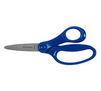 Fiskars Tijeras infantiles, Tijeras para niños grandes de 8 a 11 años, para diestros, Longitud: 15 cm, Azul, 1067849