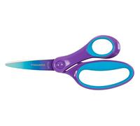 Fiskars Tijeras infantiles, Tijeras para niños grandes de 8 a 11 años, Para diestros, SoftGrip, Longitud: 15 cm, Color degradado, morado, 1067852