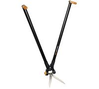 Fiskars Tijeras para hierba y setos de mango largo GS53, Alcance de hasta 2,5m, Negro/Naranja, 1001565