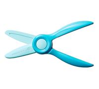 Fiskars Tijeras para niños, A partir de 2 años, Para aprender a cortar, Longitud: 13 cm, Hojas y mangos de plástico, Azul-verde, Starter, 1064066