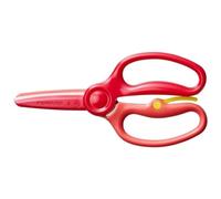 Fiskars Tijeras para niños, A partir de 3 años, Para aprender a cortar, Longitud: 13 cm, Hojas de metal con recubrimiento de plástico/mangos de plástico, Rojo, Training, 1064067