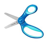 Fiskars Tijeras para niños, A partir de 6 años, Longitud: 13 cm, Para diestros y zurdos, Hoja metálica/mangos de plástico, Azul, Purpurina, 1064073