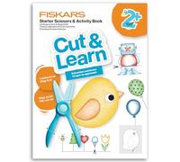 Fiskars Tijeras para Principiantes y Libro de Manualidades con Consejos y Trucos, A partir de 2 años, Para Diestros y Zurdos, Plástico, Azul, 1077662