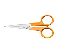 Fiskars Tijeras para trabajos manuales Classic, Diestros y zurdos, Longitud total: 13 cm, Ergonomía del mango mejorada, Hoja de acero inoxidable/Mangos de plástico, Naranja, 1075057
