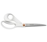 Fiskars Tijeras universales, Longitud total: 24 cm, Acero de calidad/Plástico, Functional Form, Blanco, 1020414