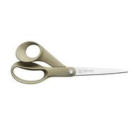 Fiskars Tijeras universales recicladas, Forma funcional, 100% materiales reciclables, Longitud total: 21 cm, Acero inoxidable reciclado/plástico, Beige, 1058094