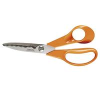 Fiskars Tijeras Universales S92, Longitud: 18 cm | Cuchilla de acero inoxidable, mango de plástico, color naranja, S92, 1000555