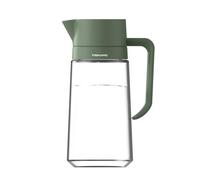 Fiskars Urban Plant Care Regadera de Cristal, 0,5 L, Diseño Elegante para Plantas de Interior, Asa ergonómica, Altura 19,9 cm, Cristal, Verde Oliva, 1080775
