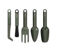Fiskars Urban Plant Care Set de Herramientas de jardinería, 5 Piezas | Kit todo en uno para plantas de interior, diseño de ahorro de espacio, acero inoxidable con recubrimiento en polvo
