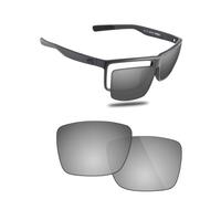 Fiskr Lentes de repuesto compatibles con lentes de sol Costa Del Mar Rinconcito 06S9016 de 60 mm, resistentes a los impactos y ajuste perfecto, Plateado metálica, Talla única