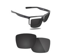 Fiskr Lentes de repuesto compatibles con lentes de sol Costa Del Mar Rinconcito 06S9016 de 60 mm, resistentes a los impactos y ajuste perfecto, Negro clásico, Talla única