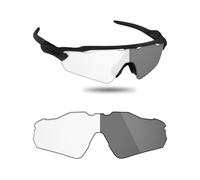 Fiskr Lentes de repuesto no polarizados compatibles con gafas de sol Oakley Radar EV Path OO9208, resistentes a los impactos y ajuste perfecto, fotocromáticas transparentes a grises
