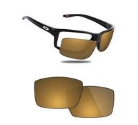 Fiskr Lentes polarizadas de repuesto compatibles con gafas de sol Oakley Gibston OO9449, resistentes a los impactos y ajuste perfecto, bronce metálico