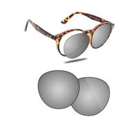 Fiskr Lentes polarizadas de repuesto compatibles con lentes de sol Ray-Ban RB2180 de 51 mm, resistentes a los impactos y ajuste perfecto, Plateado metálica, Talla única
