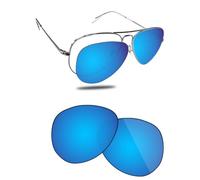 Fiskr Lentes polarizados de repuesto compatibles con lentes de sol Ray-Ban RB3689 de 58 mm, resistentes a los impactos y ajuste perfecto, color azul hielo