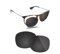 Fiskr Lentes polarizados de repuesto compatibles con lentes de sol Ray-Ban RB4171 de 54 mm, resistentes a los impactos y ajuste perfecto, negro clásico