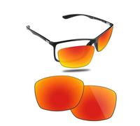 Fiskr Lentes polarizados de repuesto compatibles con lentes de sol Ray-Ban RB4179 de 62 mm, resistentes a los impactos y ajuste perfecto, color rojo fuego