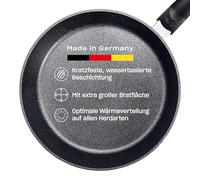 Fissler Adamant Comfort 159-105-26-100/0 Sartén de aluminio sellada, diámetro de 26 cm, con revestimiento, antiadherente, resistente a los arañazos, para todo tipo de placas, inducción, color negro