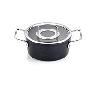 Fissler Adamant Olla de 2,7 L y 20 cm de Diámetro, Aluminio, con Tapadera de Vidrio, Antiadherente, Inducción