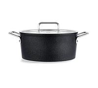 Fissler Adamant Olla de 4,9 L y 24 cm de Diámetro, Aluminio, con Tapadera Metálica, Antiadherente, Inducción