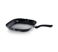 Fissler Cenit Parrilla de aluminio, diámetro de 28 cm y 2,1 L, sartén para carne con revestimiento, efecto parrilla, inducción