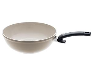 Fissler Ceratal Wok de 5,2 L y 30 cm de Diámetro, Aluminio, Sartén de Cerámica Revestida Antiadherente, Borde Alto, Libre de Pfas/Ptfe, Fabricado en Alemania, Inducción