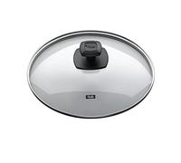 Fissler Comfort 175-000-26-200/0 Tapa de cristal de 26 cm de diámetro, tapa plana, tapa para sartén y olla