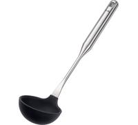 Fissler Cucharón de silicona con mango de acero inoxidable de 38 cm, con ojal para colgar, apto para lavavajillas
