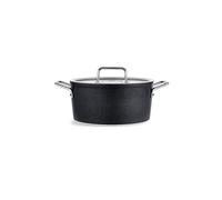 FISSLER Kochtopf mit Gasdeckel ADAM0ANT 24cm/4,9l Anihaft/Schwarz negro