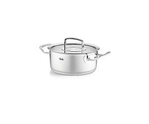 FISSLER Kochtopf mit Glasdeckel ORIGINAL PROFI COLLECTION 20cm/2,6l Edelsathl plata