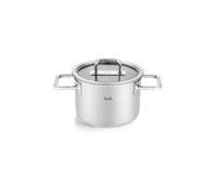 FISSLER Kochtopf mit Glasdeckel VISEO PRO 16cm/1,9l Edelstahl plata