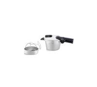 Fissler Vitaquick Olla a presión de 2.5 L, 18 cm de diámetro, con accesorio, olla a presión de acero inoxidable, 2 niveles de cocción, apta para inducción