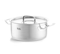 Fissler Original-Profi Collection Cacerola de 4,6 L y 24 cm de diámetro, acero inoxidable, con tapa de metal, inducción