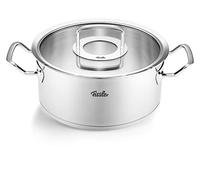 FISSLER Kochtopf mit Glasdeckel ORIGINAL PROFI COLLECTION 24cm/4,6l Edelsathl plata