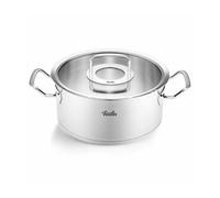 Fissler Original-Profi Collection Cacerola de 4,6 L y 24 cm de Diámetro, Acero Inoxidable, con Tapadera de Vidrio, Inducción