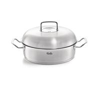 Fissler Original-Profi Collection Cacerola de 4,8 L y 28 cm de diámetro, acero inoxidable, cacerola redonda, con tapa de metal, inducción
