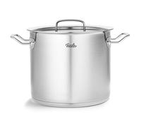 Fissler Original-Profi Collection Olla alta de 9,1 L y 24 cm de diámetro, acero inoxidable, con tapa de metal, escala de medición interior, inducción