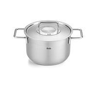 Fissler Original-Profi Collection Olla de 3,6 L y 20 cm de Diámetro, Acero Inoxidable, con Tapadera Metálica, Escala de Medición Interior, Inducción