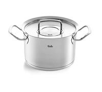 Fissler Original-Profi Collection Olla de 4,0 L y 20 cm de diámetro, acero inoxidable, con tapa de metal, escala de medición interior, inducción