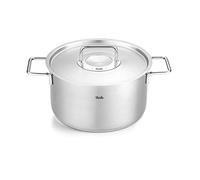 Fissler Original-Profi Collection Olla de 5,7 L y 24 cm de Diámetro, Acero Inoxidable, con Tapadera Metálica, Escala de Medición Interior, Inducción