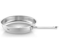 Fissler Original-Profi Collection Sartén de acero inoxidable, 24 cm de diámetro, sartén con escala de medición integrada, superficie de cocción Novogrill, inducción