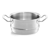 Fissler Original-Profi Collection Vaporera de acero inoxidable, diámetro de 20 cm, accesorio para olla de cocción al vapor, cestillo perforado, inducción