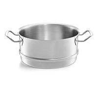 Fissler Original-Profi Collection Vaporera de acero inoxidable, diámetro de 24 cm, accesorio para olla de cocción al vapor, cestillo perforado, inducción