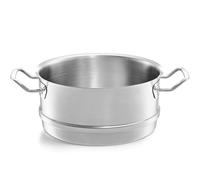 Fissler Original-Profi Collection Vaporera de acero inoxidable, diámetro de 28 cm, accesorio para olla de cocción al vapor, cestillo perforado, inducción