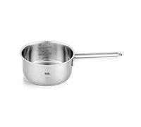 Fissler Pure Collection Cazo de Acero Inoxidable (de 1,4 L y 16 cm de Diámetro) con Reborde Vertedor, Escala Interna, Inducción