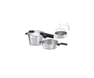 FISSLER Schnellkochtopf Set 2-tlg VITAQUICK 4,5l+2,5l Eedelstahl plata