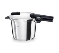 Fissler Vitaquick Olla a presión de 6 l y 22 cm de diámetro, acero inoxidable, 2 niveles de cocción, fabricada en Alemania, inducción
