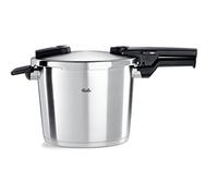 Fissler Vitaquick Premium Olla a Presión de 6 L y 22 cm de Diámetro, Acero Inoxidable, 2 Niveles de Cocción, Incluye Accesorio de Cocción Al Vapor, Inducción