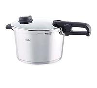 Fissler - Vitavit premium - Olla a presión (8 litros, 26 cm) de acero inoxidable, 2 niveles de cocción, apta para cocinas de inducción, gas, vitrocerámica y eléctricas